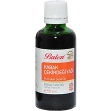 Kabak Çekirdeği Yağı Soğuk Pres 50 ml Cam Şişe