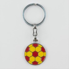 Ds-Derin Top Figürlü Metal Anahtarlık-Kırmızı