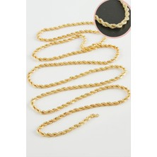 Ds-Derin 3 mm Burgulu Zincir 1 Metre-Sarı