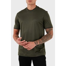 Emporio Armani Logolu Pamuklu Regular Fit Bisiklet Yaka T Shirt Erkek T Shirt EM002939 AF18312 U8120