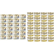 Gourmet Gold Kıyılmış Ton Balıklı Yaş Kedi Maması, Yetişkin Kediler (24 x 85 Gr) ve Gourmet Gold Kıyılmış Tavuklu Yaş Kedi Maması 85 gr x 24 Adet