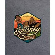 Gezgin - Journey - Off Road Adventure - Araba Oto Motosiklet Karavan Sticker 02002