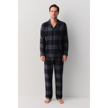 Suwen Matthew Erkek Gömlek Yaka Pijama Takımı