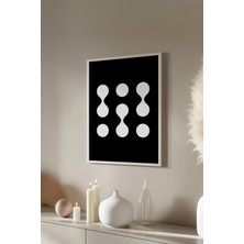 Bauhaus Serisi Beyaz Çerçeveli Poster, Tablo No:42