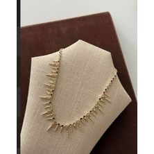 Renkli Taşlı Vip Çivi Model Kolye