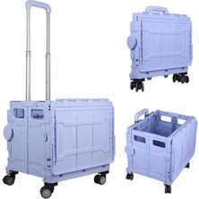 Sunup SN-26967 Katlanabilir Market Pazar Kamp Tekerlekli Alışveriş Arabası 60KG Kapasiteli