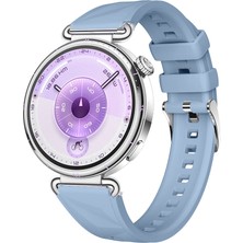 Sneezy Huawei Watch Gt6 41MM Ile Uyumlu Prism Metal Tokalı Soft Yumuşak Silikon Kordon