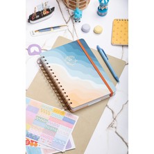 2025-2026 A5 Akademik Ajanda Spiralli Kuşe Kapak 16 Aylık - Okyanus Esintisi