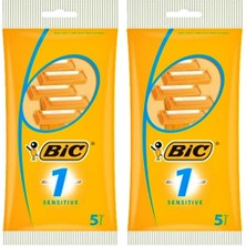 Bic 1 Sensitive Tek Bıçaklı Tıraş Bıçağı 5'li Poşet