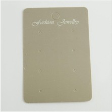 Ds-Derin 8 Delikli Gri Renkli Küpe Kartı-Gri