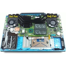 Dell P89F001 Notebook Fanı Sağ - Sol Set (Takım)