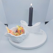 Ev Dekorasyonu El  Yapımı Ürünler Suya Dayanıklı  Boyalı Vernikli  Vazo Mumluk Altlık Set