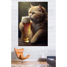 Kaliteli Kumaş , Karizmatik Kedi Duvar Örtüsü Duvar Halısı Wall Tapestry