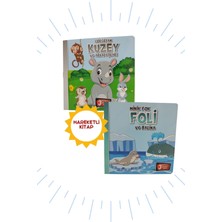 Hareketli Kitaplar-2 Li "gergedan Kuzey & Minik Fok Foli' 3 Boyutlu