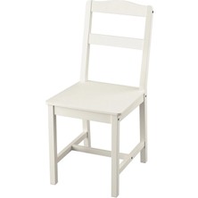 Hauga Ahşap Sandalye Beyaz