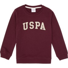 U.S. Polo Assn. Erkek Çocuk Bordo Basic Bisiklet Yaka Sweatshirt 50313830-VR177