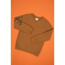 U.S. Polo Assn. Erkek Çocuk Camel Basic Bisiklet Yaka Sweatshirt 50313831-VR233