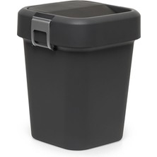 Comfort Dust Bin Siyah Çöp Kovası - 8 Lt