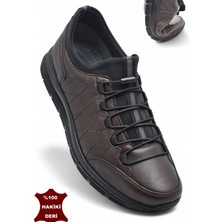 3216 Ortopedik Taban Günlük Hakiki Deri Erkek Ayakkabı Kauçuk Taban Casual Ayakkabı