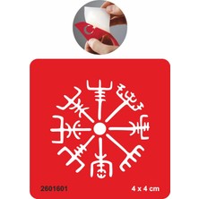 Vegvisir Viking  Tattoo Geçici Dövme Şablonları Kına Kalıpları