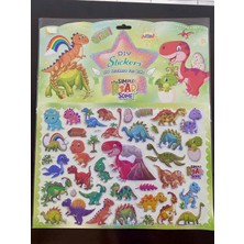 Dinazor Kabartmalı Sticker Seti (40 Adet Sticker)