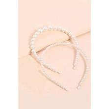 H&E Design Kadın Pearly Inci Taç Set