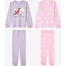 Penti Kız Çocuk Yoyo Oyun Desenli Uzun Kollu Pamuklu 2'li Pijama Takımı