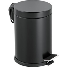 Bath Pedallı Çöp Kovası - Siyah - 5 Lt