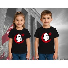 Unisex Ay Yıldızlı T-Shirt 19 Mayıs 29 Ekim 23 Nisan 10 Kasım Atatürk Çocuk Tişört