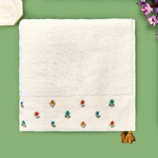 Soft Erbo Yüz Havlusu - Ekru - 50X90 cm