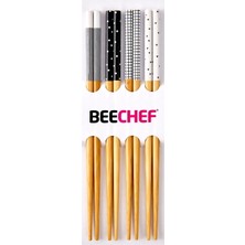 8 Parça Bambu Chopstick - Asorti - 23 cm