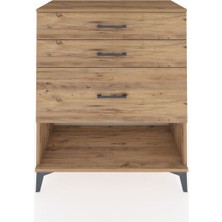 Hyperion Şifonyer 3 Çekmeceli 88X44X106 Çam-Çam