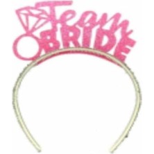 Team Bride Simli Eva Taç Pembe
