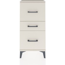 Arges Komodin 3 Çekmeceli 44X30X96 Aytaşı-Aytaşı