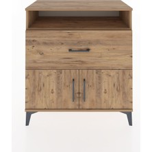 Hyperion Şifonyer 2 Raflı Tek Çekmeceli 2 Kapaklı 88X44X96 Çam-Çam