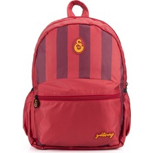 Galatasaray Kırmızı Çubuklu Paraşüt Kumaş Sırt Çantası
