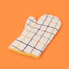 Madison Fırın Eldiveni - Ekru / Renkli - 20X32 cm