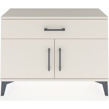 Arges Şifonyer Tek Raflı Tek Çekmeceli 2 Kapaklı 88X30X64 Aytaşı-Aytaşı