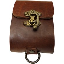 Deri Avcı Kesesi Kahverengi