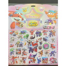 Harika Kanatlar Kabartmalı  Sticker (30 Adet Sticker)