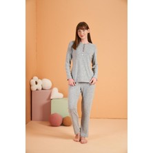 Pjs Kadın Gri Pijama Takımı 28015