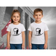 Unisex Ay Yıldızlı T-Shirt 19 Mayıs 29 Ekim 23 Nisan 10 Kasım Atatürk Çocuk Tişört