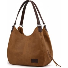 Cappadocia Vintage 5086 Myra Kadın Gri Pu Deri Günlük Omuz Çantası Üç Bölmeli Hobo - Tote El Çantası