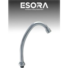 Döner Kuğu Eviye Borusu Uzun Klasik Tip - Deveboynu Borusu