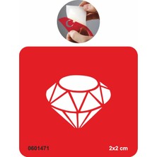 Asaletli Elmas Tattoo Geçici Dövme Şablonları Kına Kalıpları