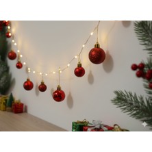 Yılbaşı Kırmızı Toplar Şekilli Peri LED Işık