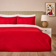 Soft Love Çift Kişilik Nevresim Takımı - Kırmızı / Pembe