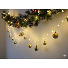 Yılbaşı Gold Toplar Şekilli Peri LED Işık