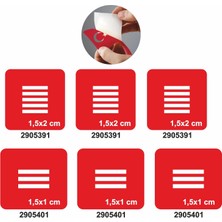 Parmak Için Çizgi Deseni Set Geçici Dövme Kına Şablonu