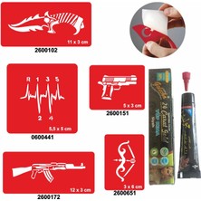 Vites Keleş Desenleri Hint Kınası ile Geçici Dövme Yapma Seti